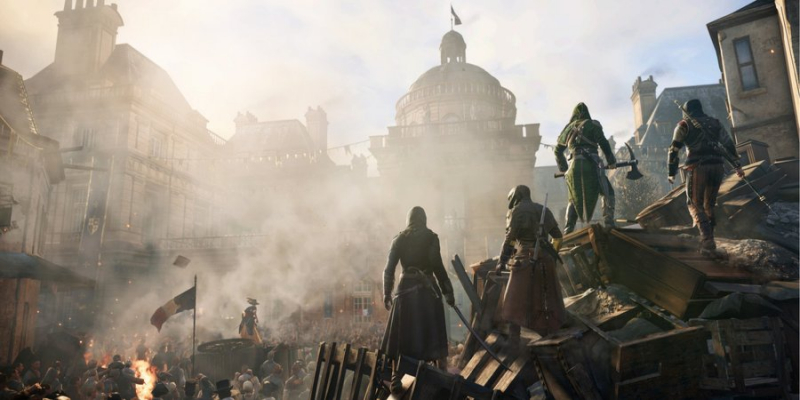 Маскування під робітника. Гравець виявив в&nbsp;Assassin&rsquo;s Creed Unity унікальний спосіб сховатися від ворогів