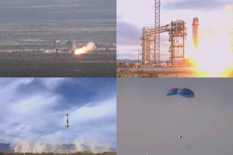 Нарешті успіх. Blue Origin запустила в&nbsp;космос суборбітальний апарат New Shepard&nbsp;&mdash; відео