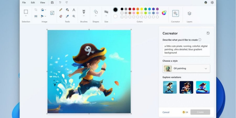 Paint мрії. Microsoft додала у&nbsp;Windows 11 генератор зображень з ШІ