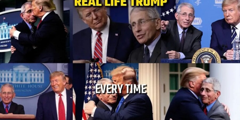 Школа дипфейків ім. Путіна. Рон Десантіс опублікував відео з&nbsp;Трампом і Фаучі, але воно виявилося підробленим